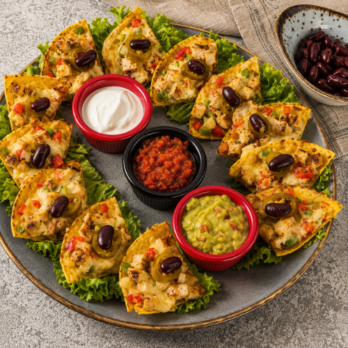 Pendir ilə nachos